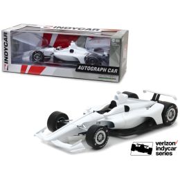 2018 Dallara White Autograph Indy Car \Verizon Indycar Series\ 1/18 Diecast Model Car by Greenlight