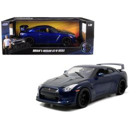 Brian\s Nissan GTR R35 Blue \Fast & Furious 7\ Movie 1/18 Diecast Model Car by Jada