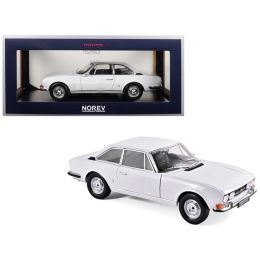 1969 Peugeot 504 Coupe Arosa White 1/18 Diecast Model Car by Norev