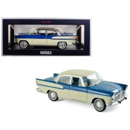 1960 Simca Vedette Chambord Tropic Green and China Ivory 1/18 Diecast Model Car by Norev