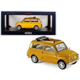 1968 Fiat 500 Giardiniera Positano Yellow 1/18 Diecast Model Car by Norev