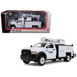 Dodge Ram 5500 Komatsu with Maintainer Service Body White 1/34 Diecast Model Car by First Gear