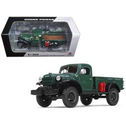 1949 Dodge Power Wagon Express Pickup Dark Green 1/30 Diecast Model Car by First Gear