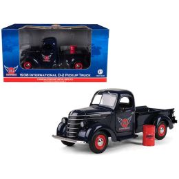 1938 International D-2 Pickup \GULF\ Aviation Products Truck With Barrel 1/25 Diecast Model by First Gear
