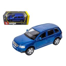 Volkswagen Touareg Blue 1/24 Diecast Model Car by Bburago