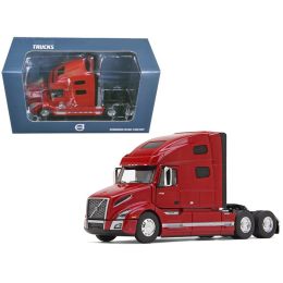 Volvo VNL 760 Sleeper Cab Cherry Bomb Red Metallic 1/50 Diecast Model Car by First Gear