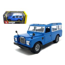 Old Land Rover Blue 1/24 Diecast Model Car by Bburago