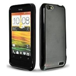 Technocel HTCONEVHGBK Hybrigel Protective Cover for HTC ONE V - Black, Clear