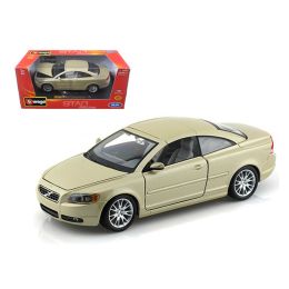 Volvo C70 Coupe Gold 1/24 Diecast Model Car by Bburago