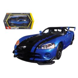Dodge Viper SRT/10 ACR Blue/Black 1/24 Diecast Model Car by Bburago