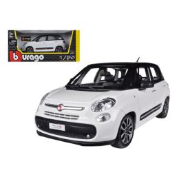Fiat 500L White 1/24 Diecast Car Model by Bburago