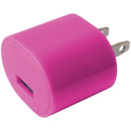 iEssentials(R) IE-AC1USB-PK 1-Amp USB Wall Charger (Pink)