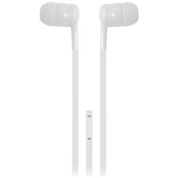 iEssentials(R) IE-BUDF2-WT Earbuds with Microphone (White)