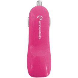 iEssentials(R) IE-PCP2U-PK 2.1-Amp Dual-USB Car Charger (Pink)