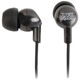 iEssentials(R) IE-RC-BK Rock Candy Earbuds (Black)