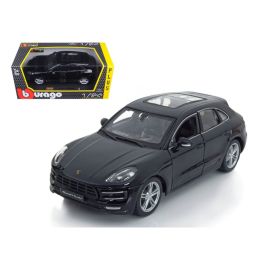 Porsche Macan Turbo Black 1/24 Diecast Model Car by BBurago
