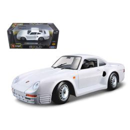 Porsche 959 White 1/24 Diecast Model Car by Bburago