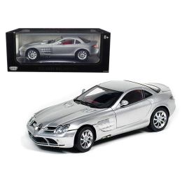 Mercedes McLaren SLR Silver 1/12 Diecast Model Car by Motormax