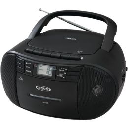 JENSEN(R) CD-545 Portable Stereo CD Player with Cassette Recorder & AM/FM Radio