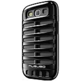 Smart IT Musubo Retro Case for Samsung Galaxy S3 - Smartphone - Black - Polycarbonate, Silicone