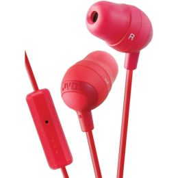 JVC(R) HAFR37R Marshmallow(R) Inner-Ear Earbuds with Microphone & Remote (Red)