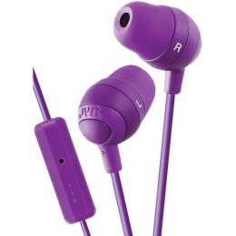 JVC(R) HAFR37V Marshmallow(R) Inner-Ear Earbuds with Microphone & Remote (Violet)