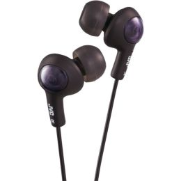 JVC(R) HAFR6B Gumy(R) Plus Earbuds with Remote & Microphone (Black)