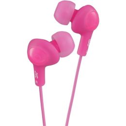 JVC(R) HAFR6P Gumy(R) Plus Earbuds with Remote & Microphone (Pink)