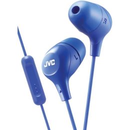 JVC(R) HAFX38MA Marshmallow(R) Inner-Ear Headphones with Microphone (Blue)