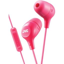 JVC(R) HAFX38MP Marshmallow(R) Inner-Ear Headphones with Microphone (Pink)