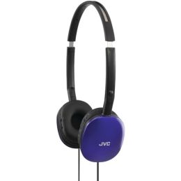 JVC(R) HAS160A FLATS Lightweight Headband Headphones (Blue)