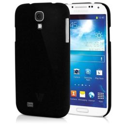 V7 Metro Anti-Slip Case for Galaxy S4 Sand Finish Semi-Flexible Phone Case - Smartphone - Black - Textured - Sand - Polycarbonate Plastic