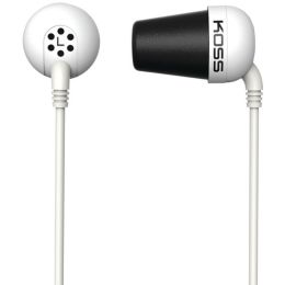 KOSS(R) 185331 Plug In-Ear Earbuds (White)