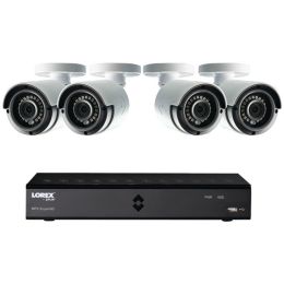 Lorex by FLIR(R) LHA21081TC4B 8-Channel MPX 1080p HD 1TB DVR with 4 Weatherproof IR Cameras