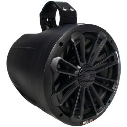 MB Quart(R) NT1-120B Nautic Series 2-Way Wake Tower Speaker with Matte Black Finish & Mounting Hardware (8 in., 140 Watts, No Illumination)