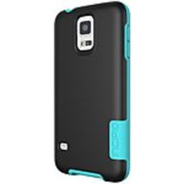 Incipio OVRMLD Case for Samsung Galaxy S5 - Black/Turquoise - SA-531-BLK - Flexible Hard-Shell - Plextonium, Next Generation Polymer