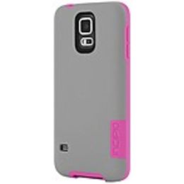 Incipio OVRMLD Case for Samsung Galaxy S5 - Gray/Pink - SA-531-GRY - Flexible Hard-Shell - Plextonium, Next Generation Polymer