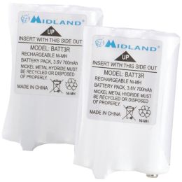 Midland(R) AVP14 2-Way Radio Rechargeable Battery Pack, 2 pk