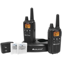 Midland(R) LXT600VP3 30-Mile GMRS Radio Pair Pack with Drop-in Charger & Rechargeable Batteries