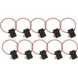 Install Bay(R) ATFH16C-10 ATC Fuse Holder with Cover, 10 pk (16 Gauge)