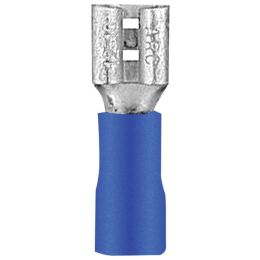 Install Bay(R) BVFD250 Noninsulated Female Quick Disconnects, 100 pk (Blue, 16-14 Gauge, .25)