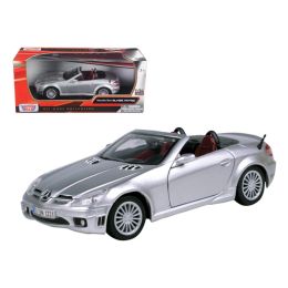 2005 Mercedes SLK55 SLK 55 AMG Silver 1/24 Diecast Car Model by Motormax