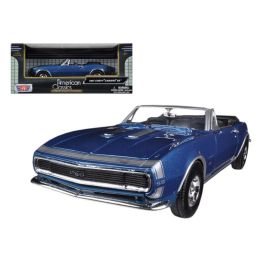 1967 Chevrolet Camaro SS Convertible Blue 1/24 Diecast Car Model by Motormax