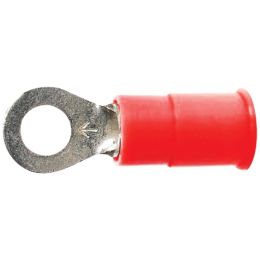 Install Bay(R) RVRT8 Vinyl Ring Terminals (22-18 Gauge, #8, 100 pk)