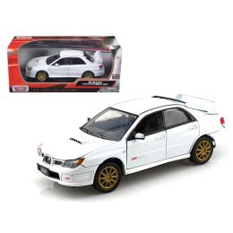 Subaru Impreza WRX STI White 1/24 Diecast Car Model by Motormax