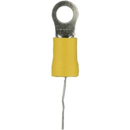 Install Bay(R) YVRT438 Vinyl Ring Terminals (4 Gauge, 3/8, 25 pk)