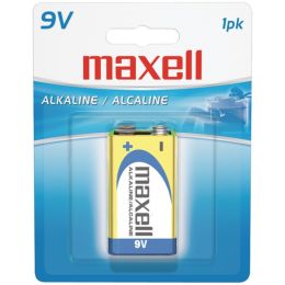 Maxell(R) 721110 - 6LF221BP Alkaline Batteries (9V; Single)