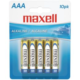 Maxell(R) 723810 - LR0310BP Alkaline Batteries (AAA; 10 pk; Carded)