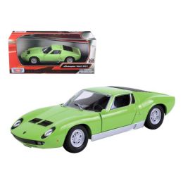 Lamborghini Miura P 400 S Green 1/24 Diecast Car Model by Motormax