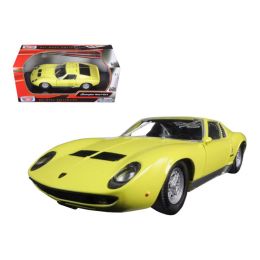 Lamborghini Miura P 400 S Yellow 1/24 Diecast Model Car by Motormax